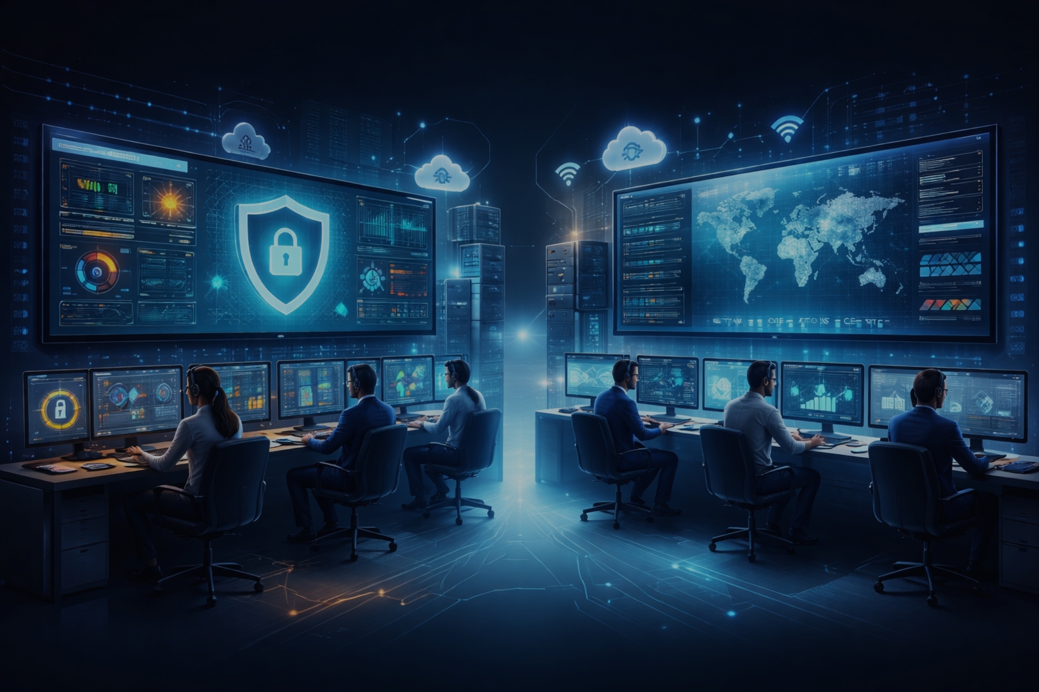 24/7 SOC and NOC monitoring